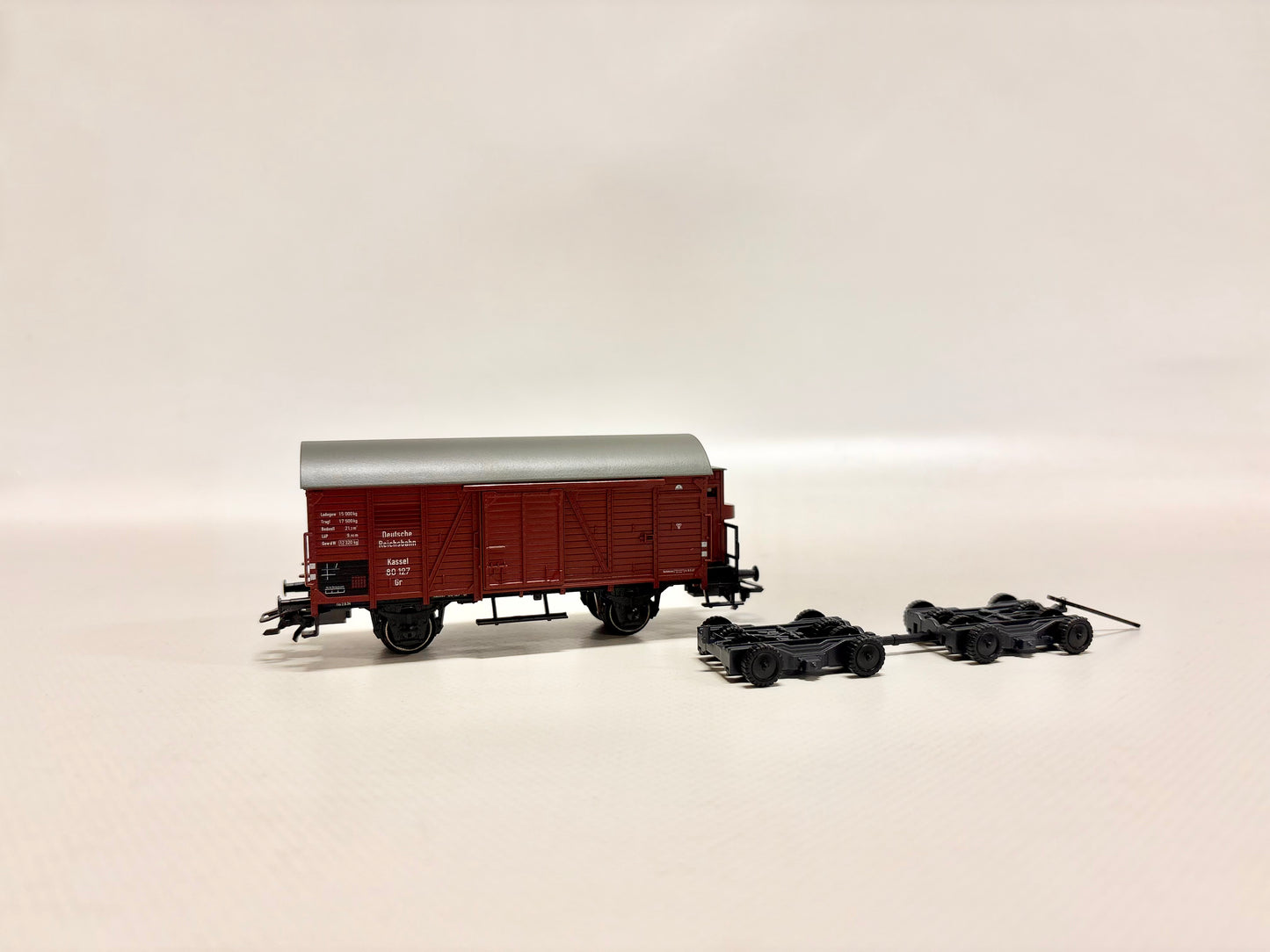 Märklin 46821 Gedeckter Güterwagen mit Straßenroller-Set Culemeyer DRG AC H0