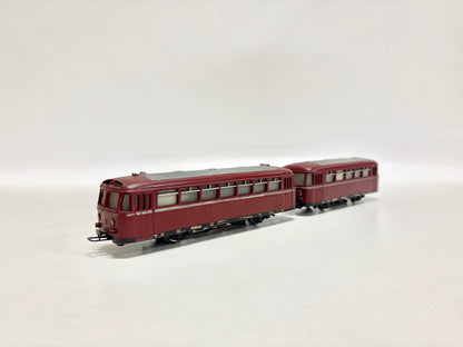 Märklin 3016 + 4018 Diesellok Schienenbus mit Beiwagen DB AC H0