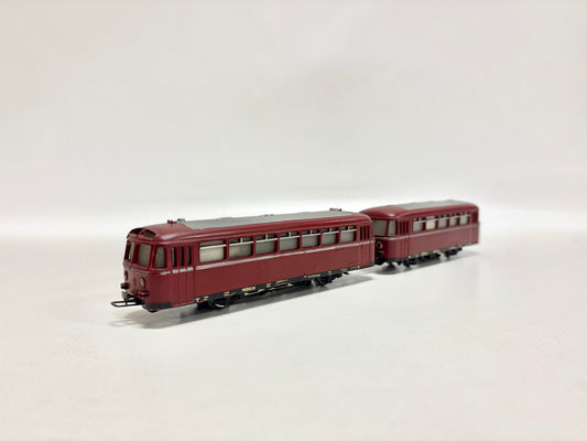 Märklin 3016 + 4018 Diesellok Schienenbus mit Beiwagen DB AC H0