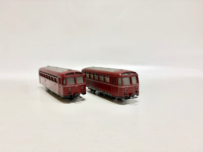 Märklin 3016 + 4018 Diesellok Schienenbus mit Beiwagen DB AC H0