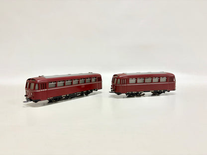 Märklin 3016 + 4018 Diesellok Schienenbus mit Beiwagen DB AC H0