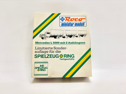 Roco 2385 Miniatur Modell Mercedes L5000 mit Anhängern Spielzeugring 1:87 H0