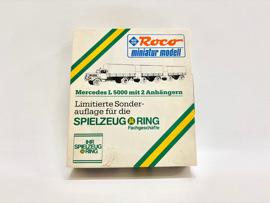 Roco 2385 Miniatur Modell Mercedes L5000 mit Anhängern Spielzeugring 1:87 H0