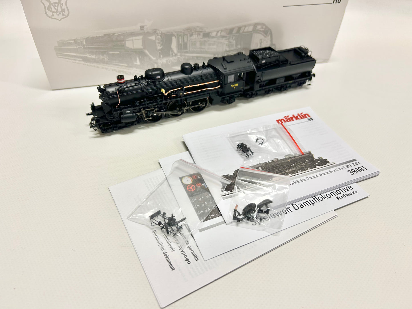 Märklin 39491 Mfx+ Digital Sound Dampflok Litra E991 DSB AC H0