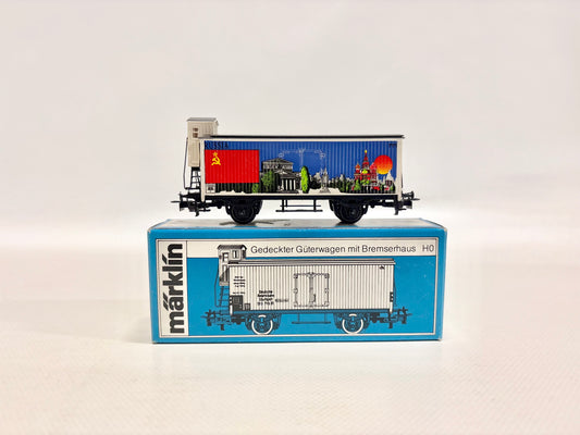 Märklin 82556 SoMo "Russia" Gedeckter Güterwagen mit Bremserhaus AC H0