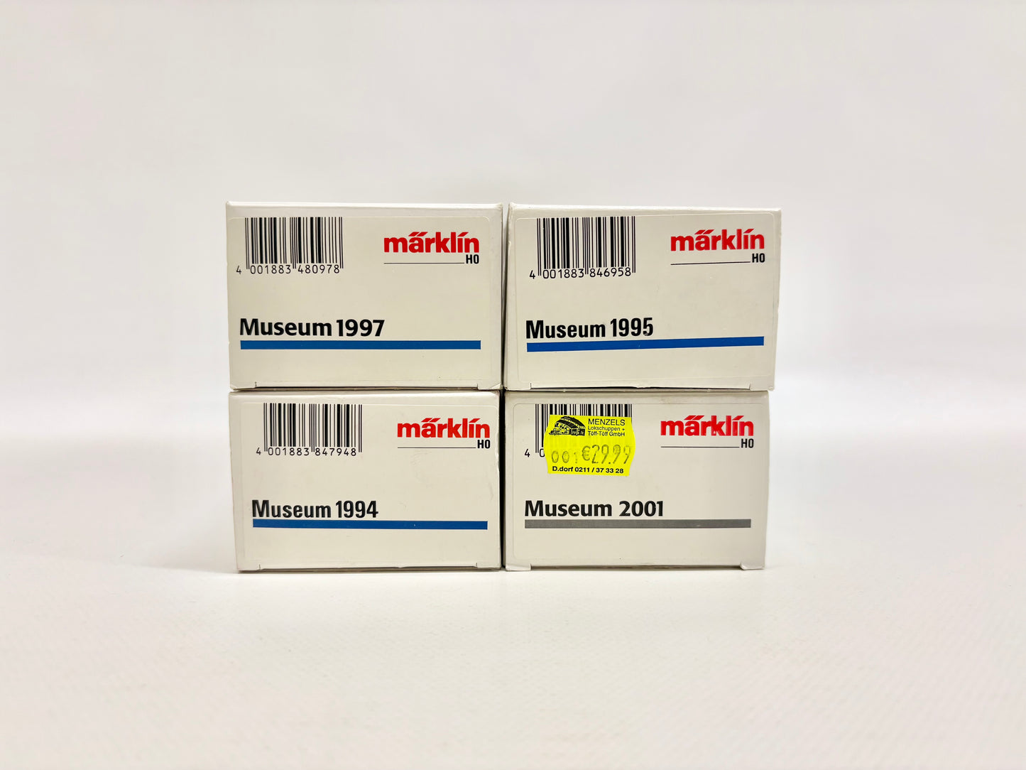 Märklin 4x Museumswagen 1994 1995 1997 2001 Güterwagen AC H0
