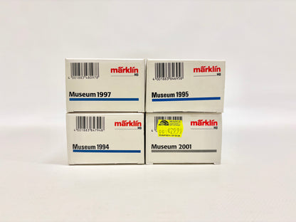 Märklin 4x Museumswagen 1994 1995 1997 2001 Güterwagen AC H0