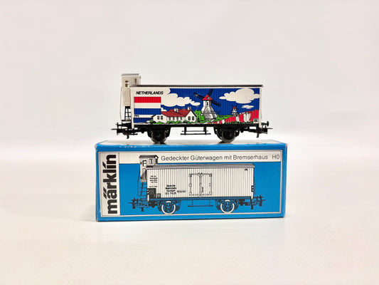 Märklin 82514 SoMo "Netherlands" Gedeckter Güterwagen mit Bremserhaus AC H0