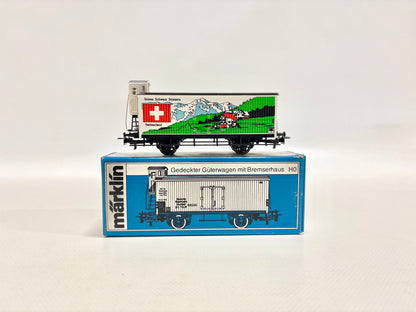 Märklin 2510 SoMo "Schweiz" Gedeckter Güterwagen mit Bremserhaus AC H0