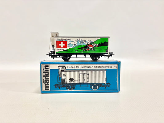 Märklin 2510 SoMo "Schweiz" Gedeckter Güterwagen mit Bremserhaus AC H0