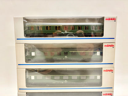Märklin 43200 43220 43210 4x Schürzenwagen Personenwagen DB AC H0