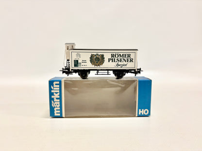 Märklin SoMo Römer Pilsener Gedeckter Güterwagen mit Bremserhaus AC H0