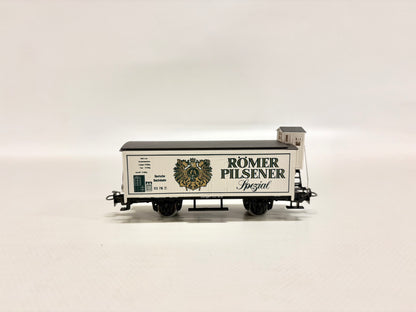 Märklin SoMo Römer Pilsener Gedeckter Güterwagen mit Bremserhaus AC H0