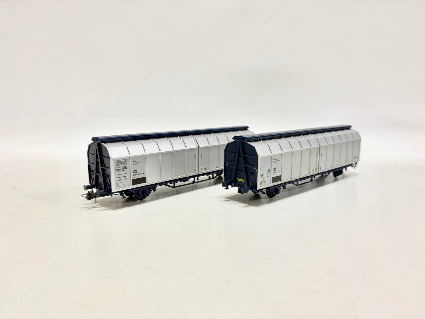 Roco 44019 Güterwagen Doppel-Schiebewandwagen "Delacher" ÖBB DC H0