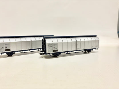 Roco 44019 Güterwagen Doppel-Schiebewandwagen "Delacher" ÖBB DC H0