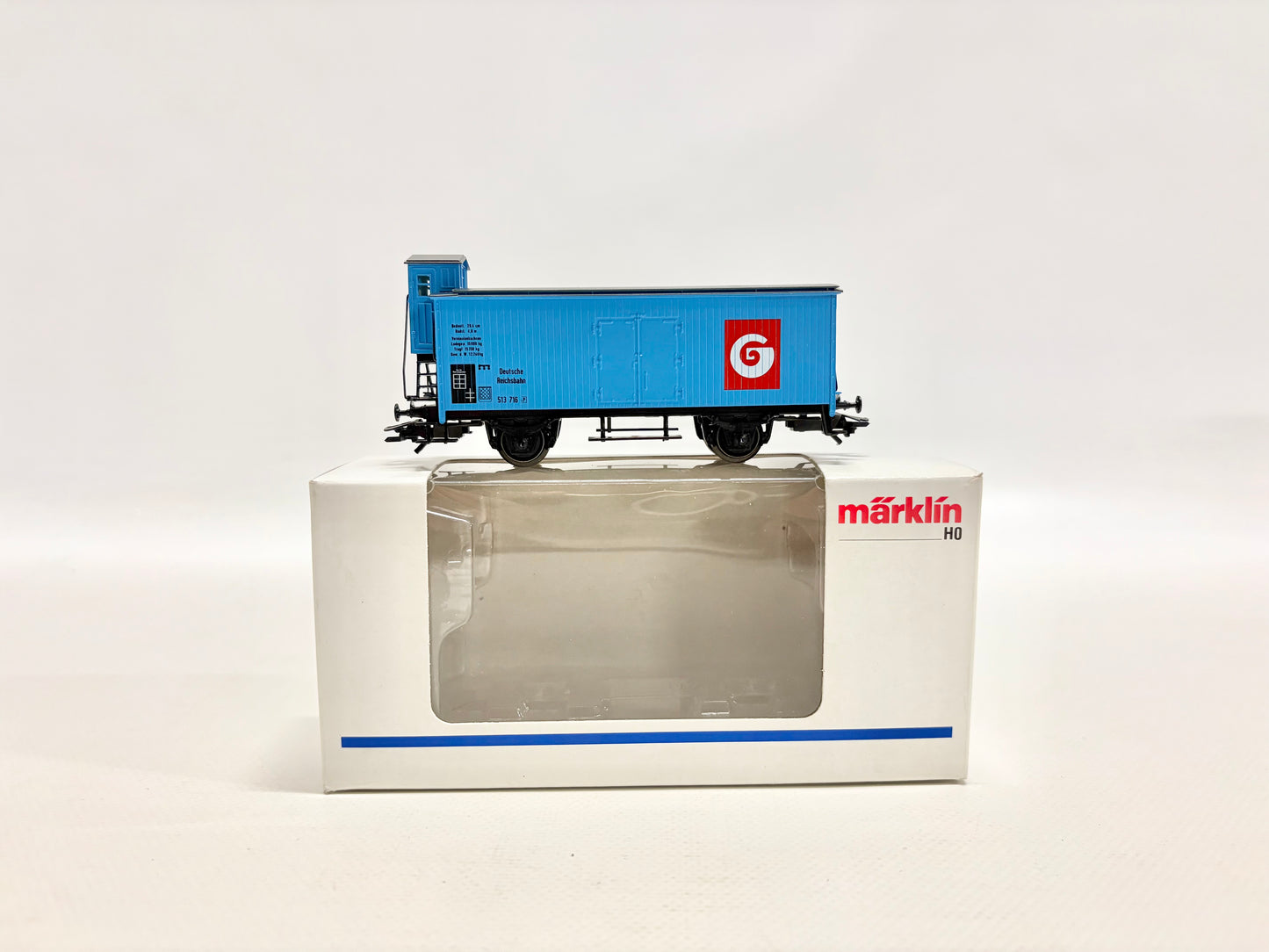 Märklin SoMo Gütermann Gedeckter Güterwagen AC H0