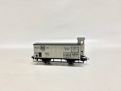 Märklin Museumswagen 1987 Gedeckter Güterwagen mit Bremserhaus K.W.St.E. H0