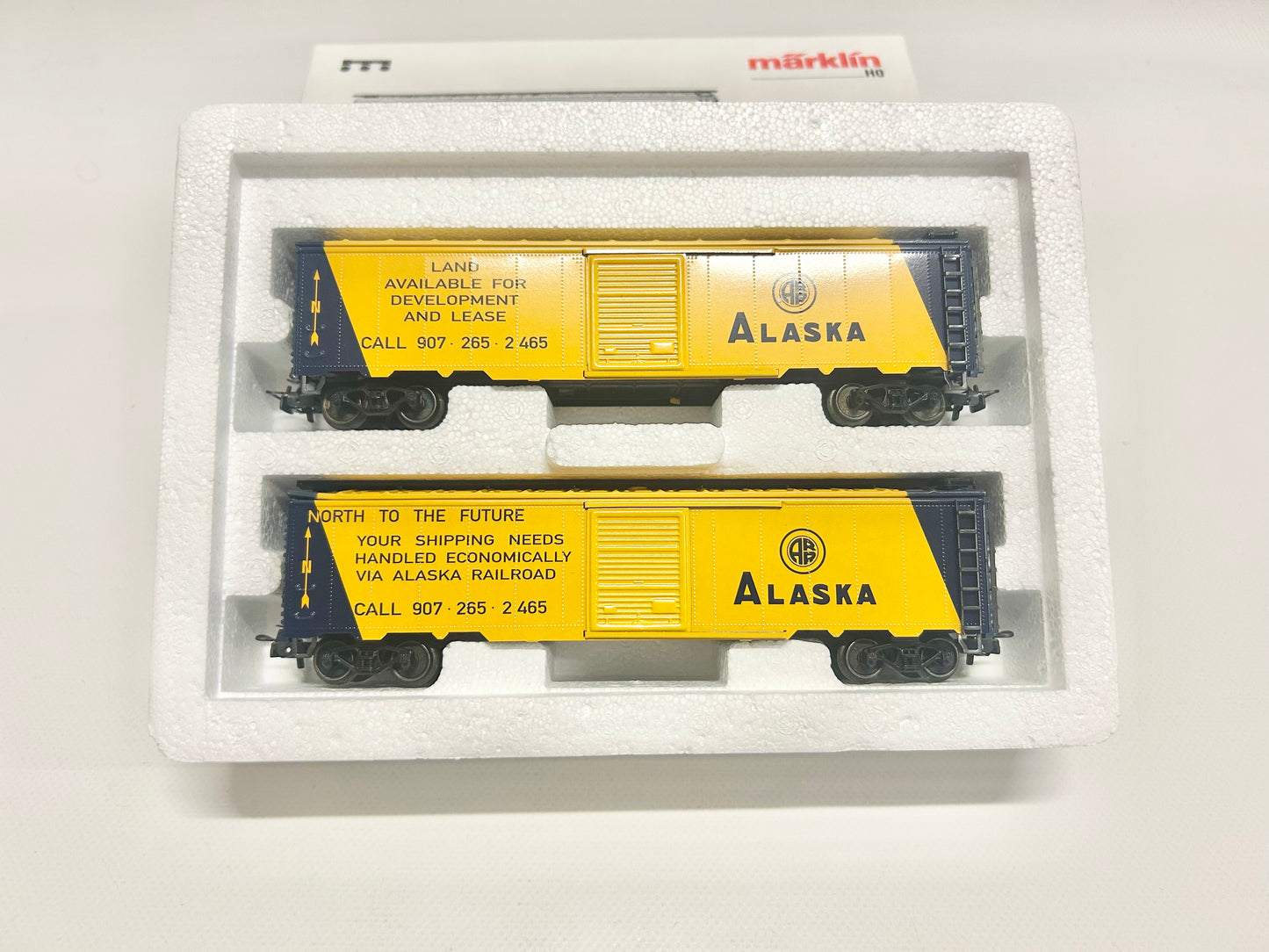 Märklin 4858 Wagen-Set Alaska USA Güterwagen Box Cars H0