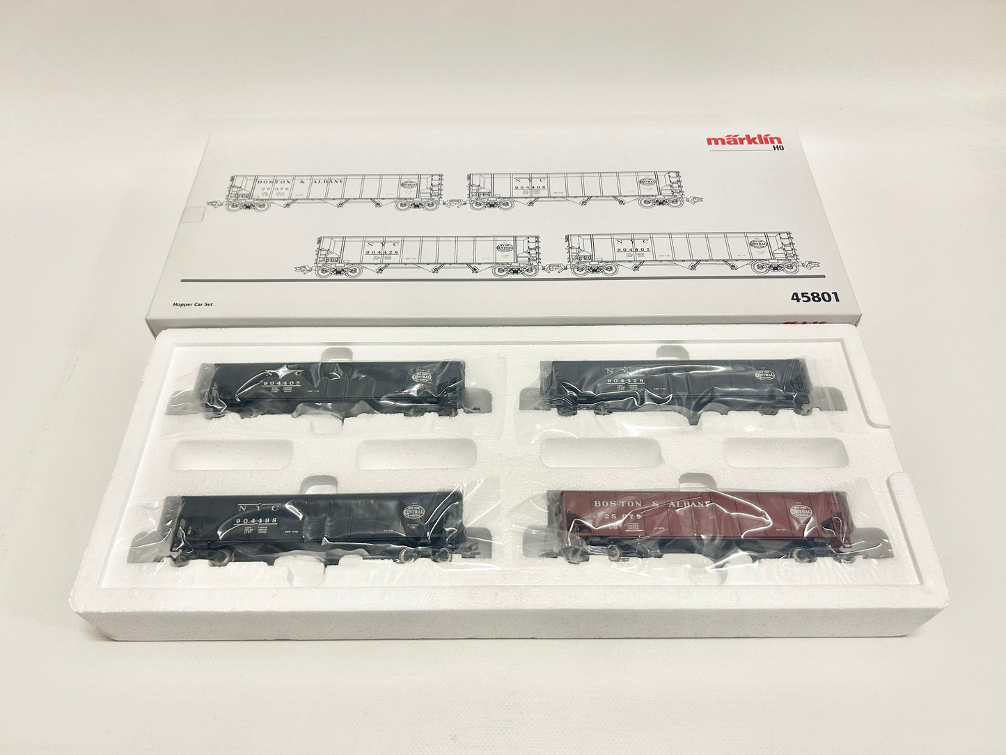 Märklin 45801 Wagen-Set Hopper Cars USA Güterwagen H0