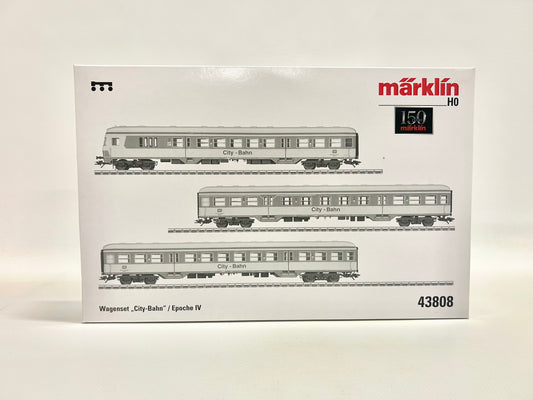 Märklin 43808 Wagen-Set PPersonenwagen "City-Bahn" DB AC H0