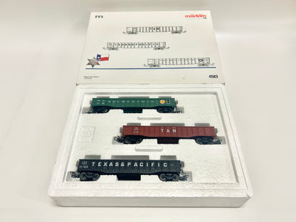 Märklin 4583 Wagen-Set Texas USA Güterwagen H0