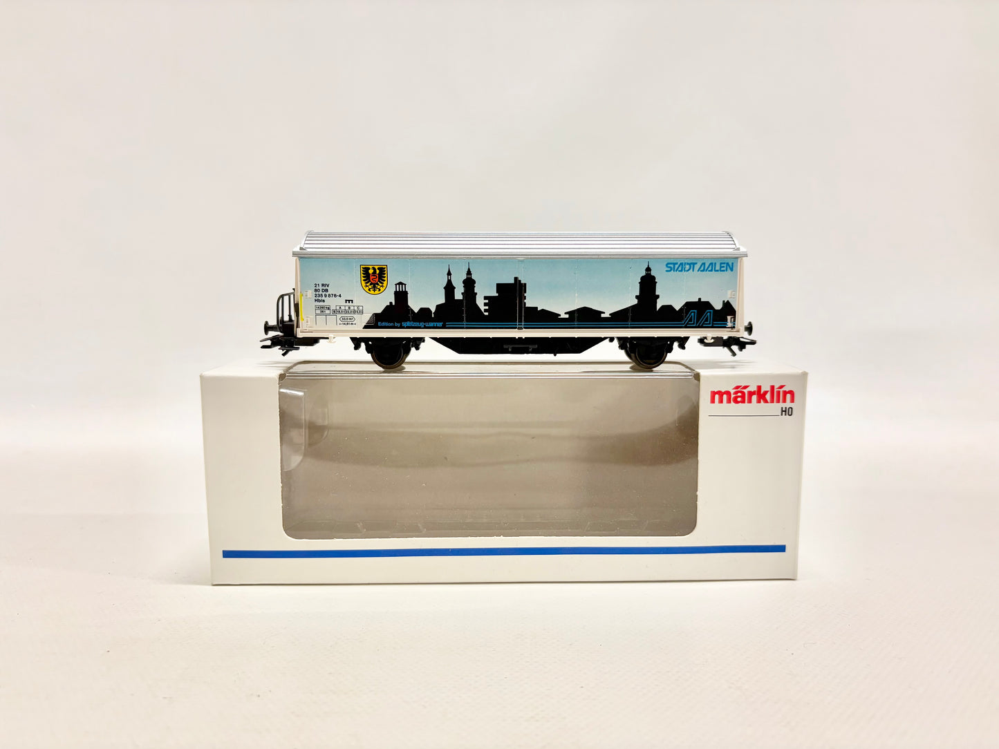 Märklin 4735 SoMo "Stadt Aalen" Schiebewandwagen Güterwagen DB AC H0