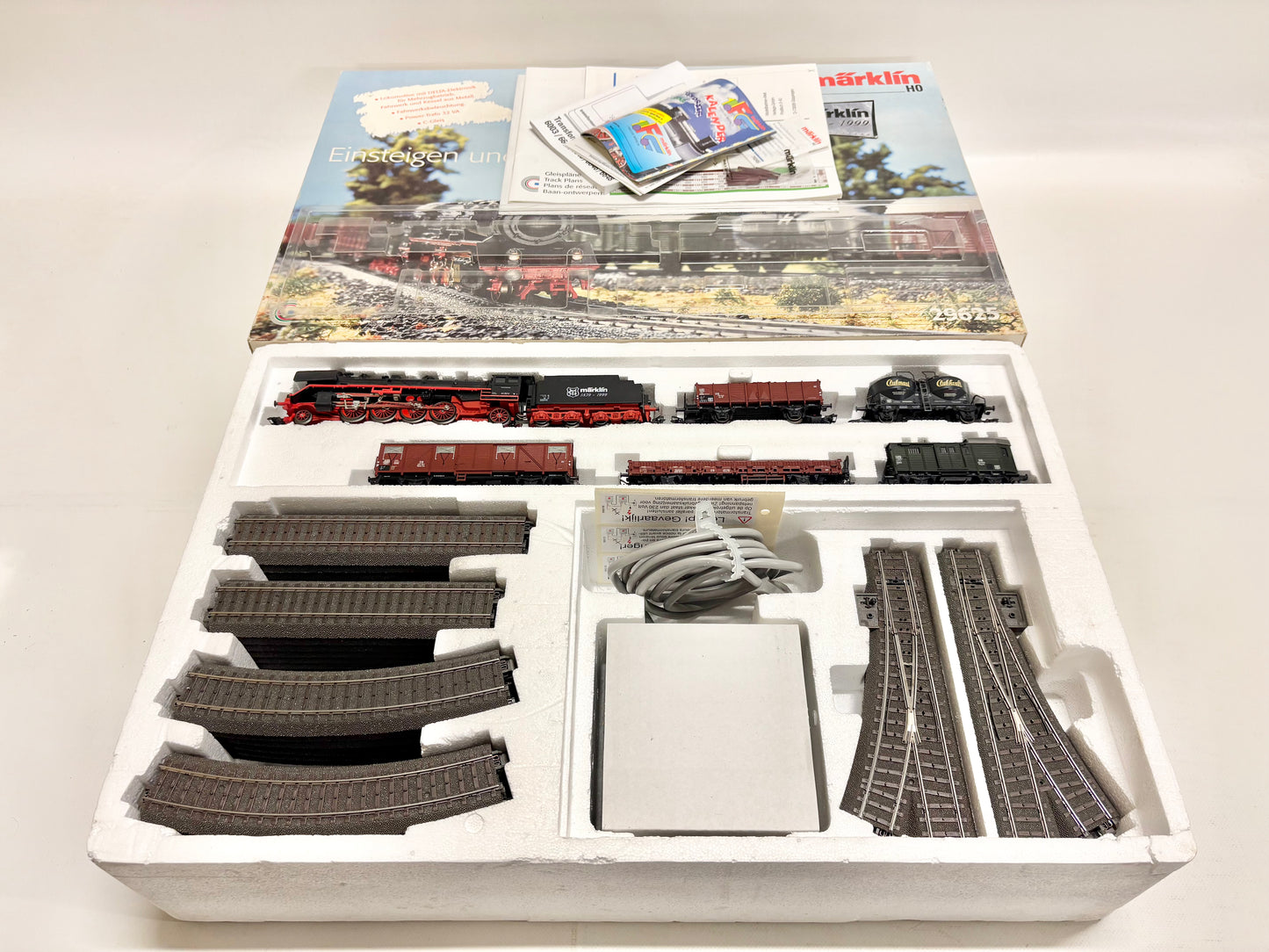 Märklin 29625 Digital Startpackung Dampflok Br 41 mit Güterzug DB AC H0