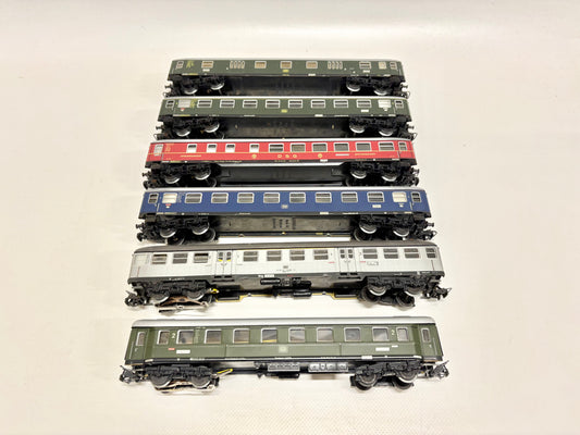 Märklin 6x Personenwagen Konvolut D-Zug Wagen DB AC H0