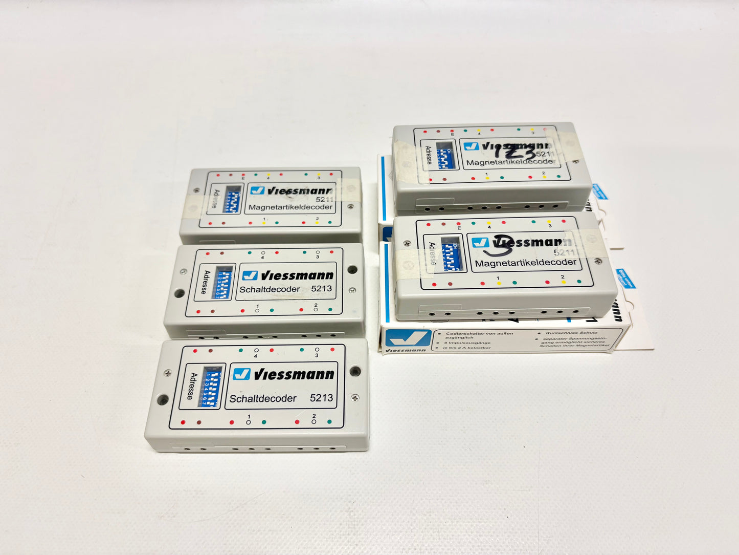 Viessmann 5x 5211 5213 Zubehör Schaltdecoder