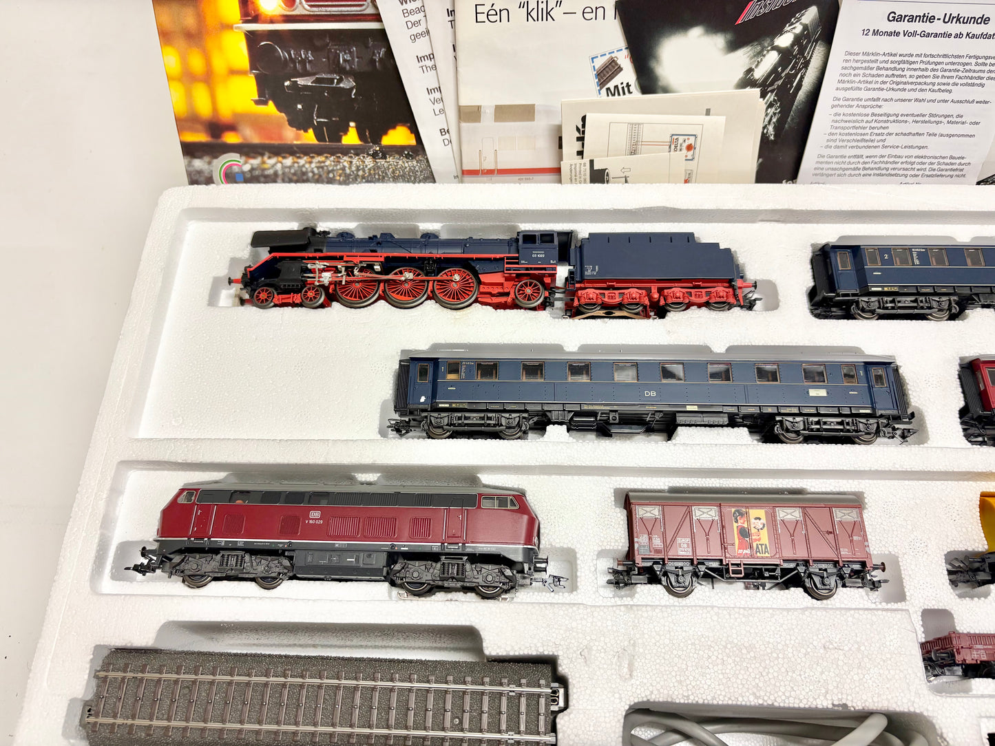 Märklin 29845 Digital Startpackung Dampflok Br 03 + Diesellok Br 216 DB AC H0