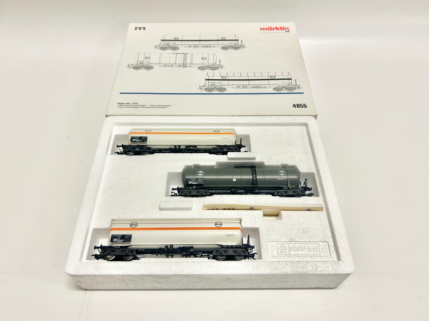 Märklin 4855 Wagen-Set "EVA" Kesselwagen Güterwagen H0