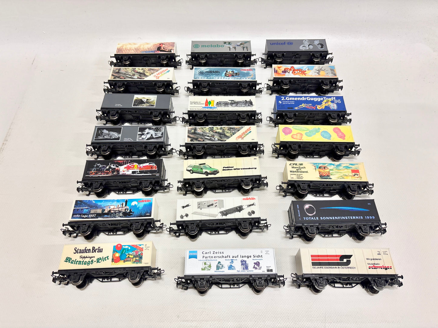 Märklin 21x Containerwagen Werbewagen DB AC H0