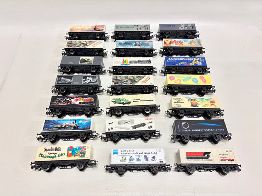 Märklin 21x Containerwagen Werbewagen DB AC H0