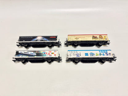 Märklin 4x Schiebewandwagen Güterwagen Konvolut DB AC H0