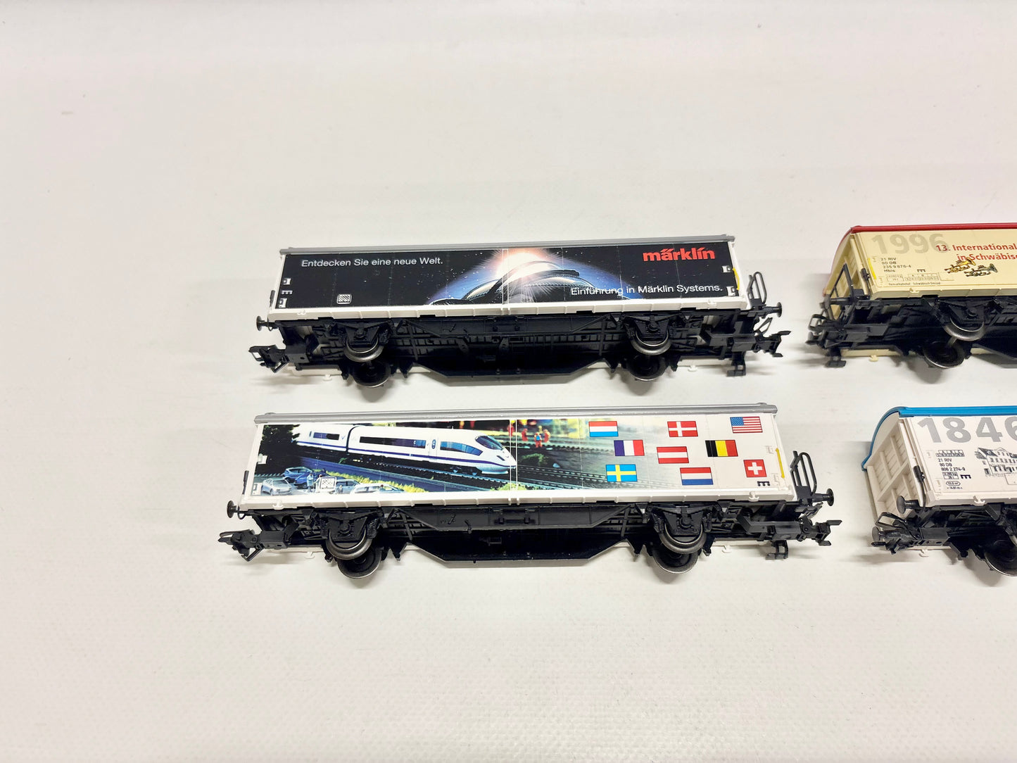 Märklin 4x Schiebewandwagen Güterwagen Konvolut DB AC H0