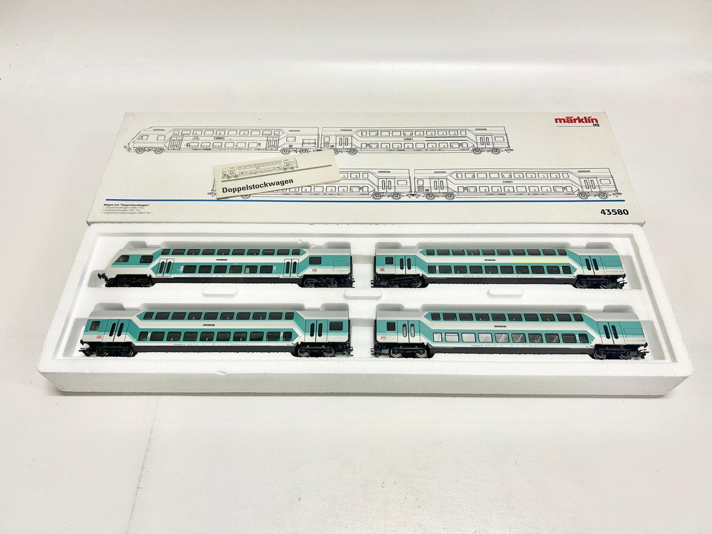 Märklin 43580 Wagen-Set Doppelstock-Personenwagen H0