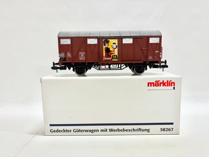 Märklin 58267 Gedeckter Güterwagen mit Werbung DB Spur 1