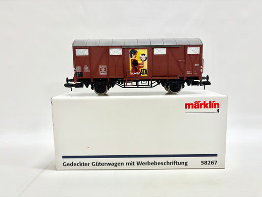 Märklin 58267 Gedeckter Güterwagen mit Werbung DB Spur 1