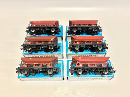Märklin 4641 4631 6x Drehschieber Seitenentladewagen DB NS AC H0
