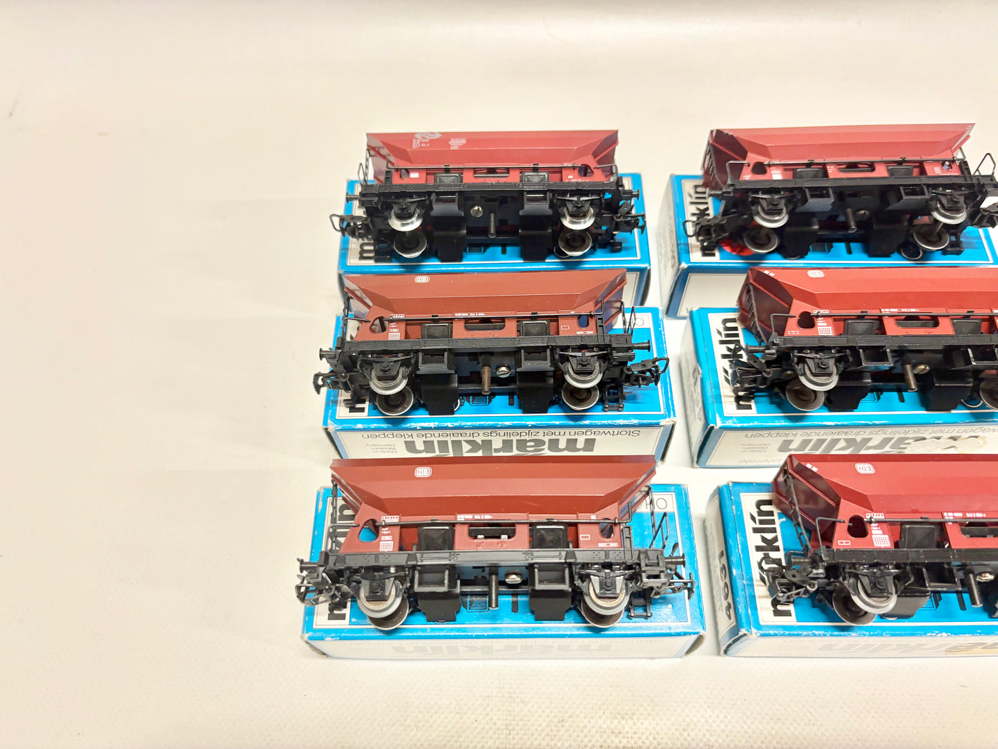 Märklin 4641 4631 6x Drehschieber Seitenentladewagen DB NS AC H0