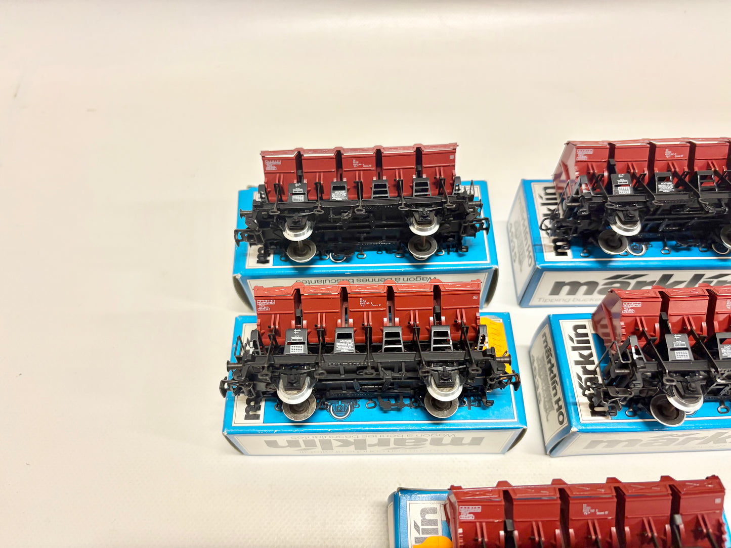 Märklin 4635 5x Muldenkippwagen Güterwagen DB AC H0