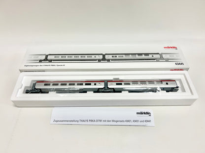 Märklin 43441 Wagen-Set Ergänzungswagen-Set THALYS PBKA AC H0