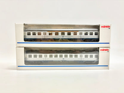 Märklin 4255 & 4256 Personenwagen Silberlinge mit Innenbeleuchtung DB AC H0