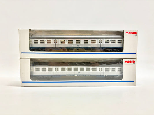 Märklin 4255 & 4256 Personenwagen Silberlinge mit Innenbeleuchtung DB AC H0