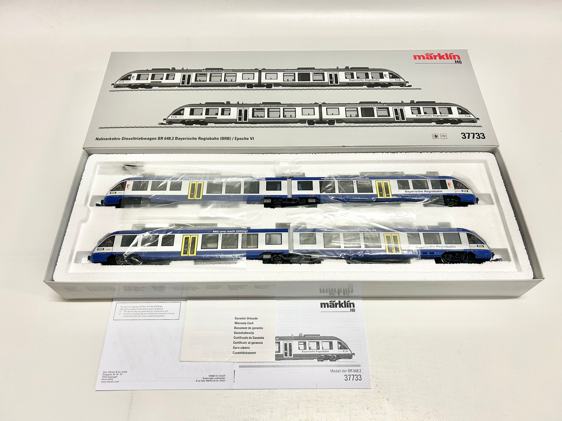 Märklin 37733 Mfx-Digital + Sound Br 648.2 DB AG Commuter Diesel