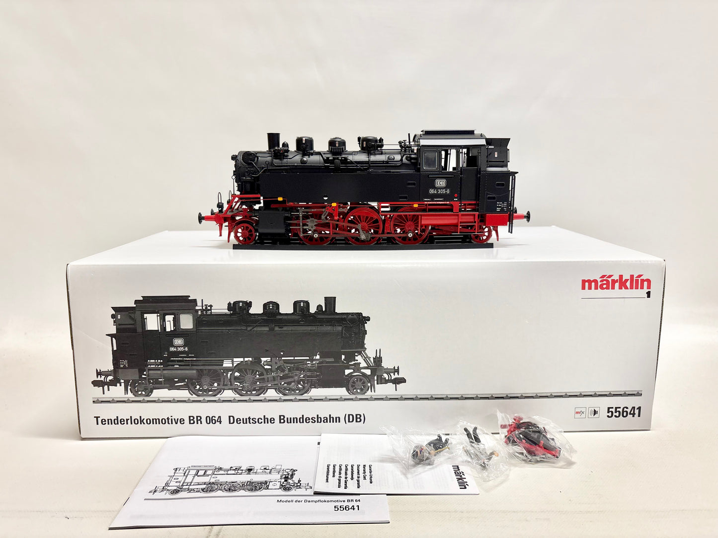Märklin 55641 Mfx-Digital + Sound Dampflok Br 064 305-6 DB Spur 1