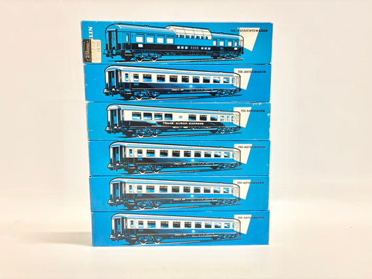 Märklin 6x 4085 4088 4090 Personenwagen TEE Rheinpfeil DB AC H0