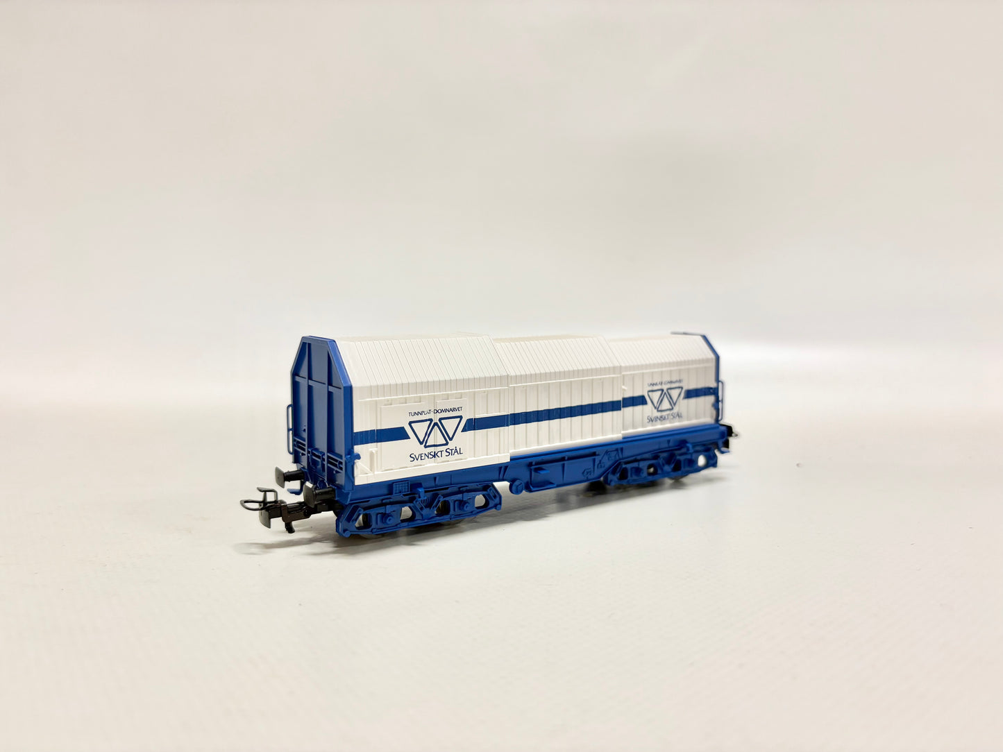 Märklin 4688 Güterwagen Teleskophaubenwagen "Svenskt Stal" SJ AC H0