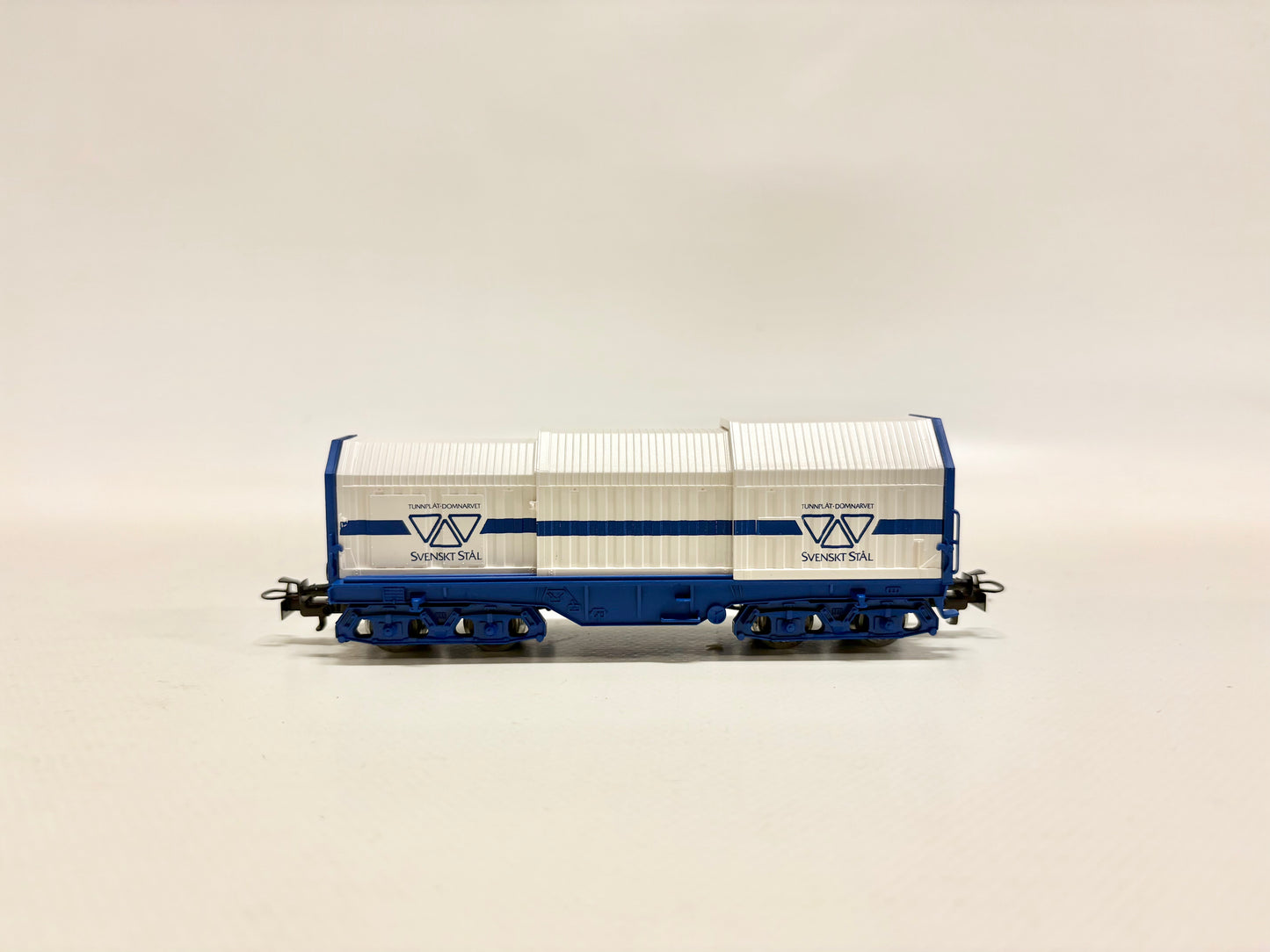Märklin 4688 Güterwagen Teleskophaubenwagen "Svenskt Stal" SJ AC H0