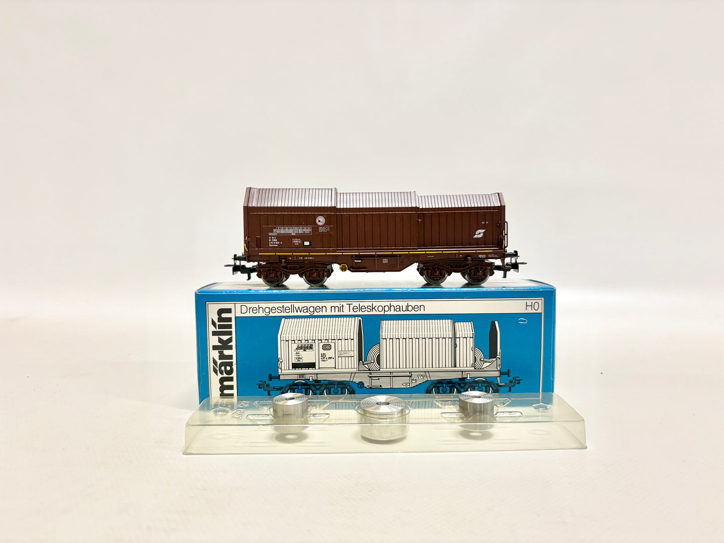 Märklin 4720 Güterwagen Teleskophaubenwagen ÖBB AC H0